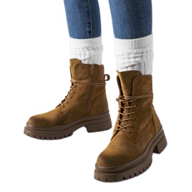 Vadnais kopott orrú barna csizma