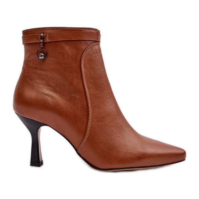 Bőr női bokacsizma Maciejka 06301-29 barna