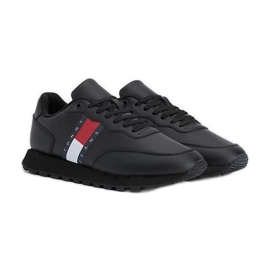 Tommy Hilfiger bőr Runner Ess M cipő EM0EM008980GK fekete