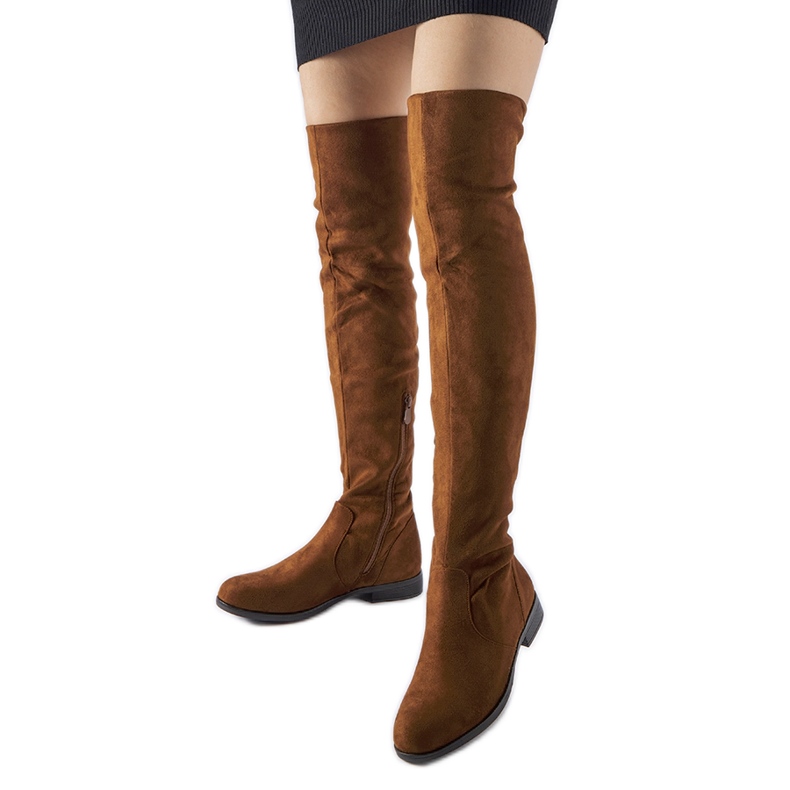 Hosszú barna, meleg, öko-velúr Scandale csizma Hosszú barna, meleg, öko-velúr Scandale csizma