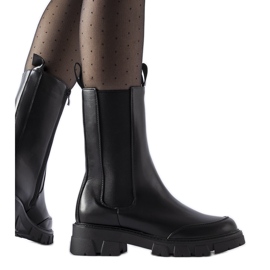 Fekete masszív szigetelt Morbello csizma