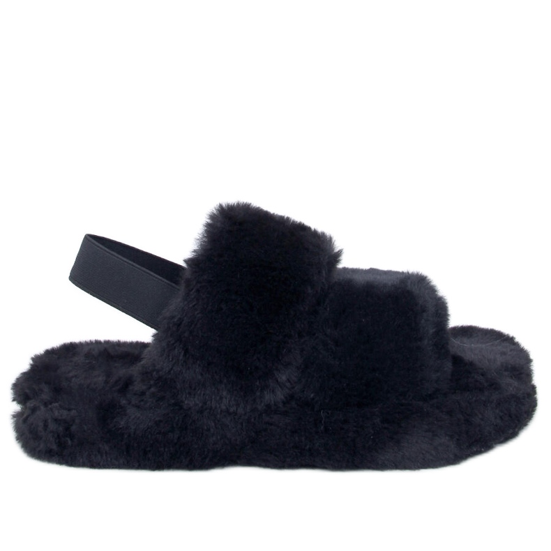 Elasztikus Rhodes Black női papucs fekete