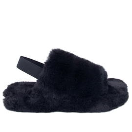 Elasztikus Quarr Black női papucs fekete