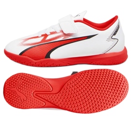 Puma Ultra Play It V Jr 107538-01 futballcipő fehér