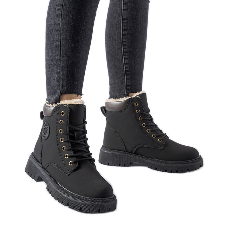 Fekete szigetelt Medole csizma