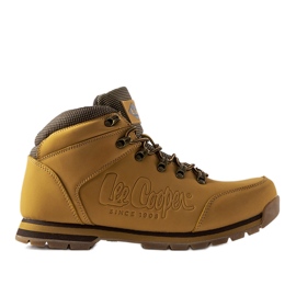 Barna bőr cipő Lee Cooper LCJ-20-01-012