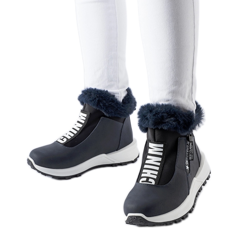 Sötétkék szigetelt Oneglia magasszárú tornacipő Sötétkék szigetelt Oneglia magasszárú tornacipő