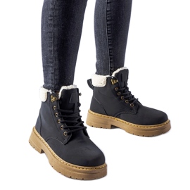 Fekete szigetelt Burgondi munkáscsizma