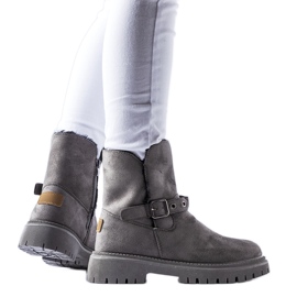 Szürke szigetelt Gibsonia bokacsizma