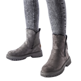 Szürke szigetelt klasszikus Tesoriero bokacsizma Szürke szigetelt klasszikus Tesoriero bokacsizma