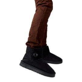 Snyder fekete rövid szigetelt hócsizma