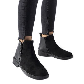 Fekete szigetelt klasszikus Montaldo bokacsizma Fekete szigetelt klasszikus Montaldo bokacsizma