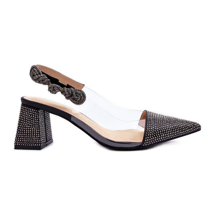 Elegáns hegyes orrú szivattyúk D&amp;A MR91292-1 fekete