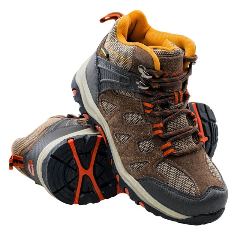 Hi-Tec Kaori Mid Wp Jr trekking cipő 92800210831 barna