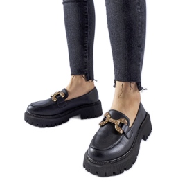 Uzzone strasszokkal díszített fekete naplopók