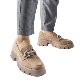 Giacomo bézs színű naplopók strasszokkal