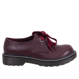 Bovver csizma Sherone Wine Red mokaszin piros