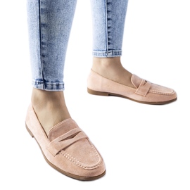 Rózsaszín Medford öko-velúr mokaszinok