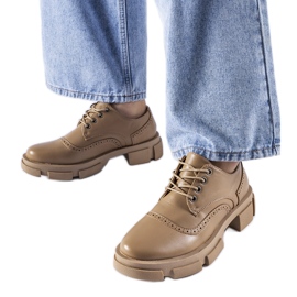 Piazzetta barna fűzős cipő