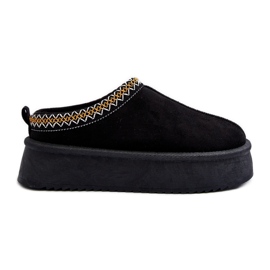 Vastag talpú papucs eco velúrból, Black Sylva fekete