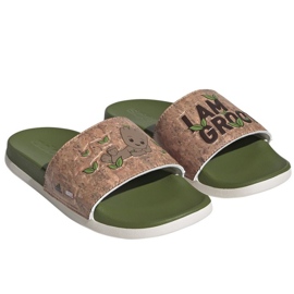 Adidas Adilette Comfort Jr ID8029 papucs zöld Adidas Adilette Comfort Jr ID8029 papucs zöld