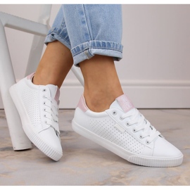 Eco bőrből készült alacsony szárú tornacipő, fehér Big Star HH274073