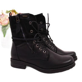 Jezzi W JEZ254A fűzős és cipzáras táska, fekete Jezzi W JEZ254A fűzős és cipzáras táska, fekete