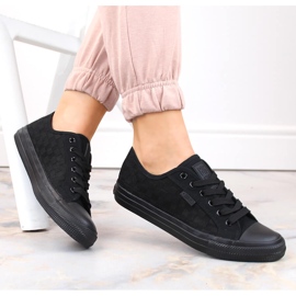 Női fekete áttört tornacipő Big Star LL274072 Női fekete áttört tornacipő Big Star LL274072