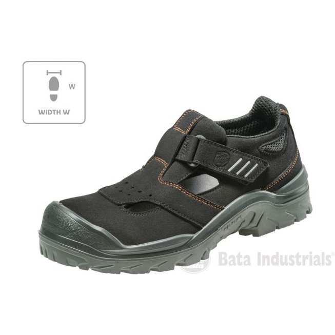Bata Industrials Act 151 U MLI-B09B1 fekete szandál