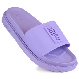 Női, lila platformú flip-flop Big Star LL274426
