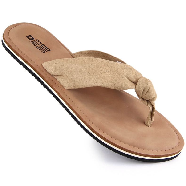 Női bézs flip-flop Big Star LL274623