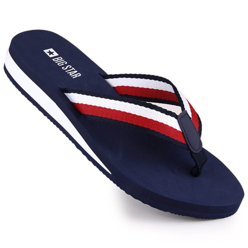 Női sötétkék ékflip-flop Big Star LL274779