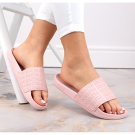 Női rózsaszín strand úszómedence papucs Big Star LL274A151 Női rózsaszín strand úszómedence papucs Big Star LL274A151