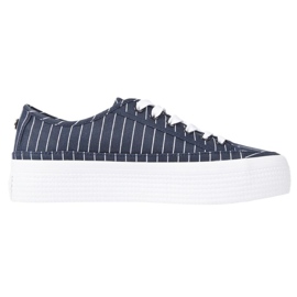 Tommy Hilfiger Essential Stripe Sneaker W FW0FW06530 cipő kék