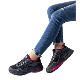 Fekete Lee Cooper LCJ-22-01-1370L tornacipő