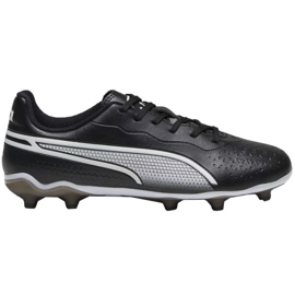 Puma King Match FG/AG Jr 107573 01 futballcipő fekete Puma King Match FG/AG Jr 107573 01 futballcipő fekete