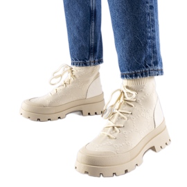 Bézs magasszárú tornacipő Éric