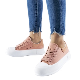 Pink Werninger platform tornacipő rózsaszín