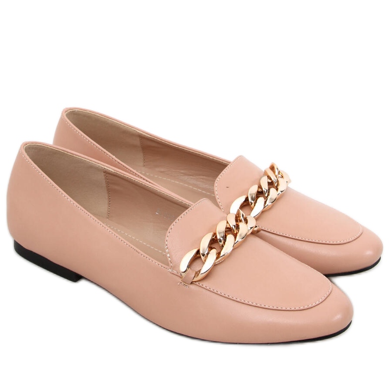 Addison Nude Chain Loafers bézs
