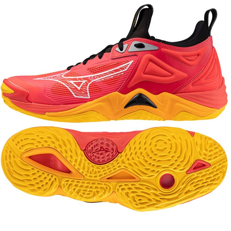 Mizuno Wave Momentum 3 M V1GA231204 röplabda cipő piros