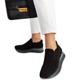 Fekete Cliffside platform tornacipő