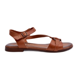 Zazoo 40182 női bőr szandál, barna Zazoo 40182 női bőr szandál, barna