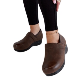 Barna Montoro platform cipő