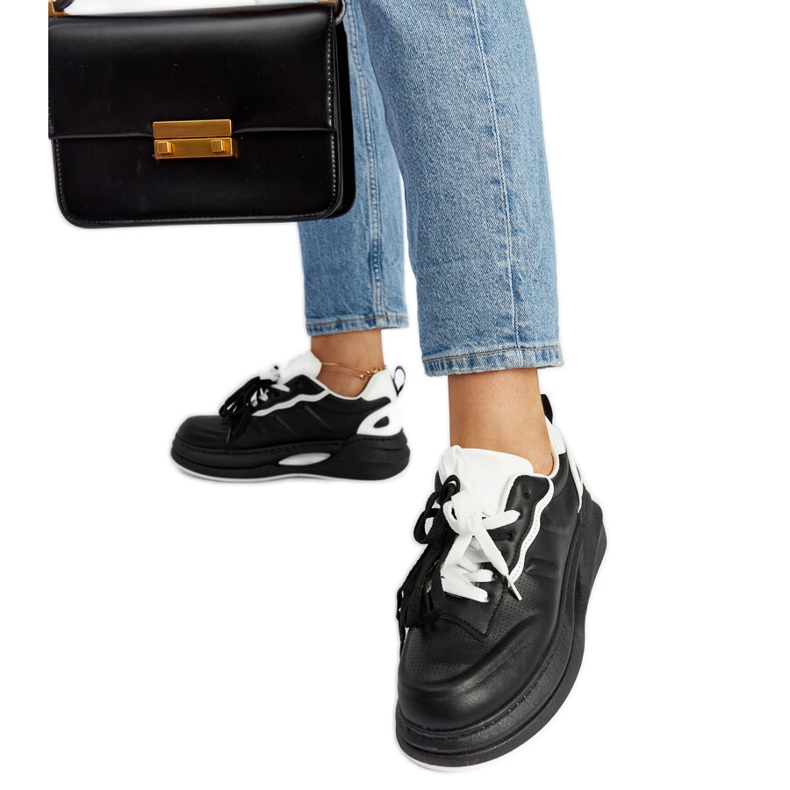 Fekete-fehér Galdino tornacipő