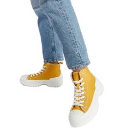 Sárga Ronchis magas szárú tornacipő