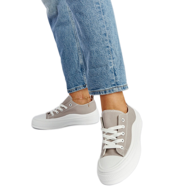 Szürke Blais platform tornacipő