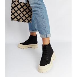 Fekete könnyű Obispo bokacsizma