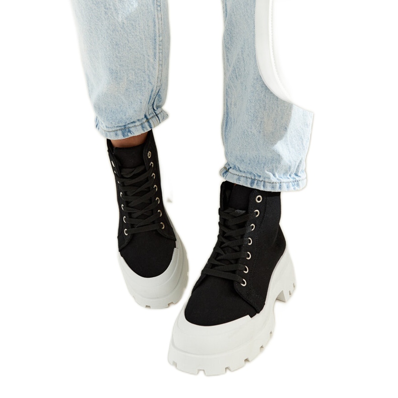 Fekete könnyű Obispo bokacsizma