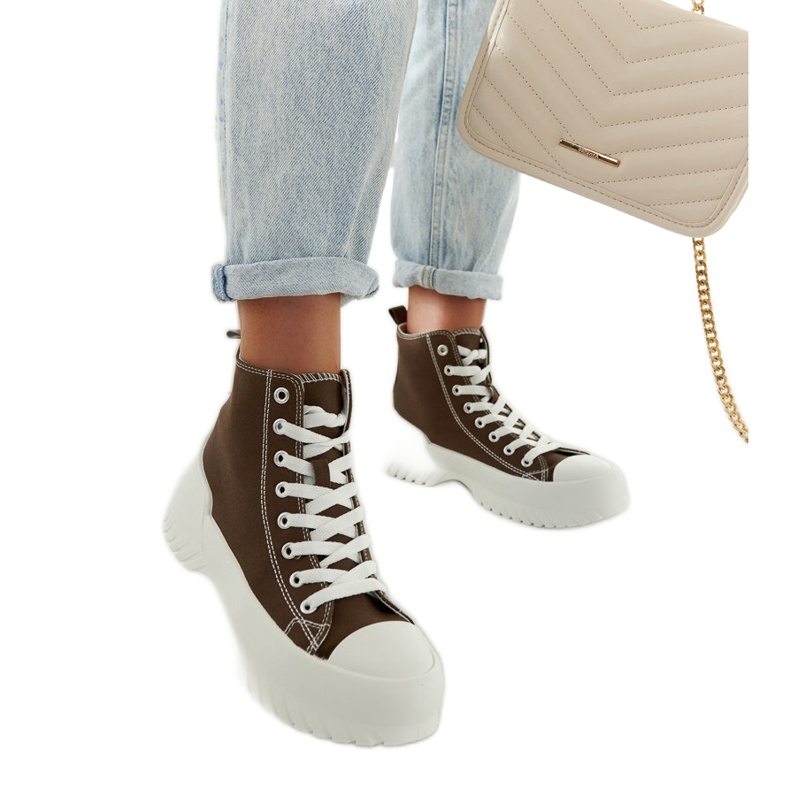 Zöld Ronchis magas szárú tornacipő