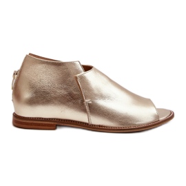 Női bőr szandál Laura Messi 2443 arany aranysárga Női bőr szandál Laura Messi 2443 arany aranysárga